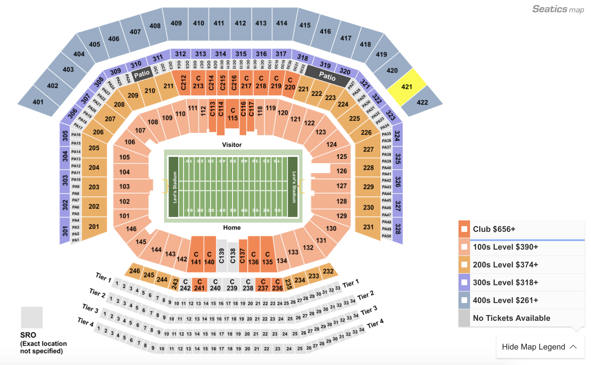 San Francisco 49ers Tickets & Schedule TicketIQ